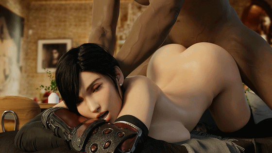 [3D/无修/CV] Spoks 1月新作:2B+劳拉+艾什+哈莉+蒂法 性感女神白嫩翘臀后入爆肏 [688M]-1.gif