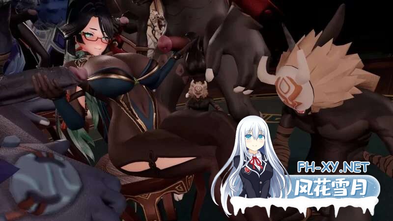 [MMD]Bengugu 2月28原神 黑丝闲云大妈和丘丘人的乱交淫趴 [1v+209m]-1.jpg