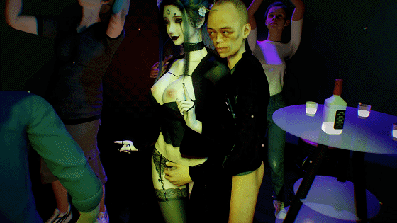 [3D/夫目前犯/NTR] 牛头人爱好者:四妹酒吧NTR 性感黑丝女友在男友面前被侵犯中出 [1.9G]-1.gif