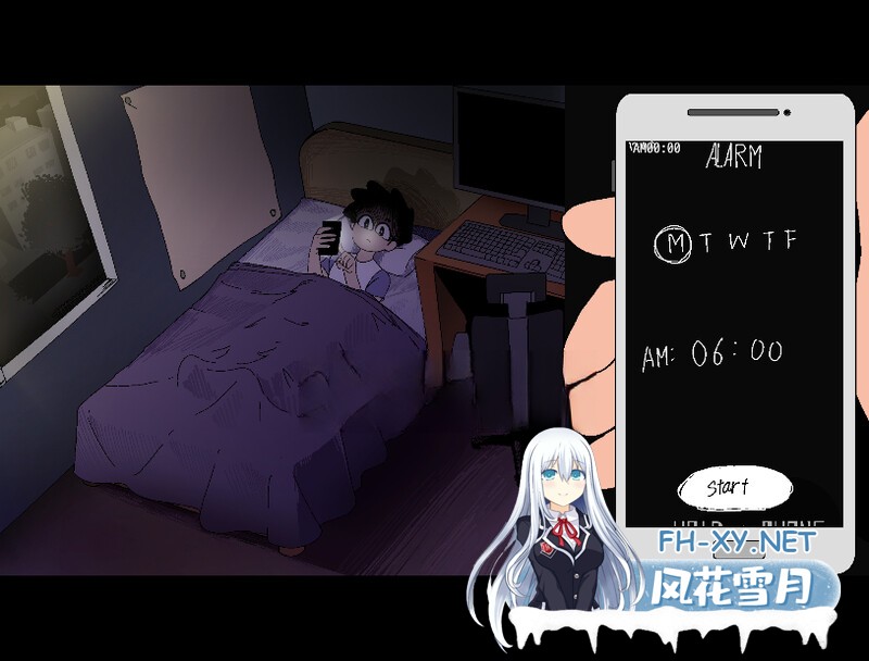 [互动SLG/动态] 夜里躲避继母的强奸与女友手机聊天[AlArm ]V0.4 [1.30G]-4.jpg