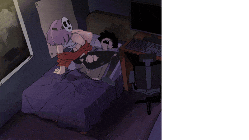 [SLG/步兵/中文] 夜里躲避继母的强奸与女友手机聊天 AlArm V0.4 [1.3G]-2.gif