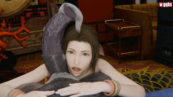 [3D/NTR/CV] wgqhs 4月新作：TIFA and AERITH and MINO 蒂法&爱丽丝 真牛头人4P侵犯中出性感女神 [1.7G/度盘]-4.gif