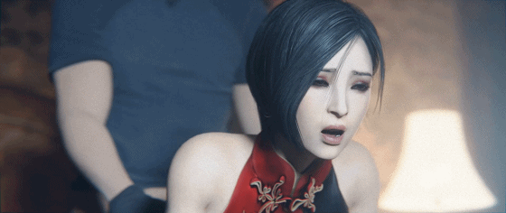 [3D/无修/CV] Aries' Possession 4月新作:Ada & Leon 艾达王 性感黑丝旗袍女神骑乘后入爆肏 [2.3G/UC]-2.gif