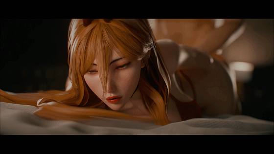 [3D/无修/CV] R2 Studio 4月新作:帕瓦+露西 性感御姐蜂腰蜜桃臀激情后入 [638M/UC]-1.gif