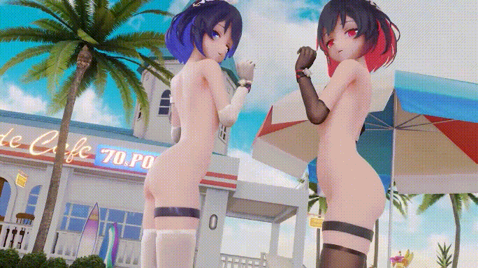 [3D]崩坏舞啪 希尔礼服足交SEX+希尔姐妹黑白丝泳装 1080p[281m]-2.gif