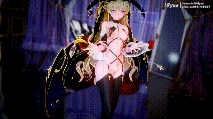 [MMD]鸣潮纯舞~黑暗修女魅魔菲比 1080p[266m]-2.gif