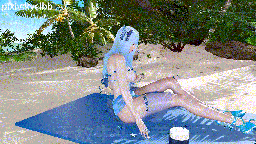 [3D同人/全动态/VAM][kyclbb] 百炼成神小蝶的日光服务 油腻少女手活按摩骑乘侍奉 [3.3G/UC]-5.gif
