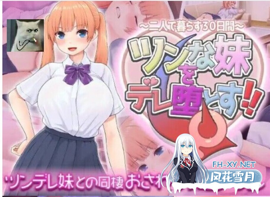 [日式SLG/AI汉化/动态]让傲娇妹妹娇羞沦陷!!～两人同居的30天 ツンな妹をデレ堕とす!! ～二人で暮らす30日間～ AI汉化版[1.3G/新作]-1.jpg