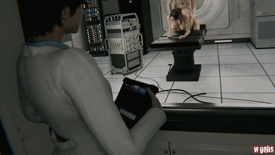 [3D/无修/CV] wgqhs 5月新作:Laboratory Experiment №1 克莱尔 性感御姐丧尸巨根后入中出 [493M/UC]-6.gif