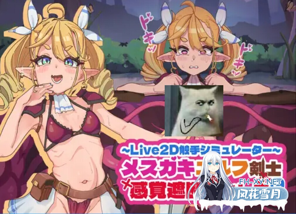[SLG/中文/全动态]精灵女剑士与感觉遮断触浦西陷阱 メスガキエルフ剣士と感覚遮断落とし浦西 官方中文版[200M/新作]-1.jpg