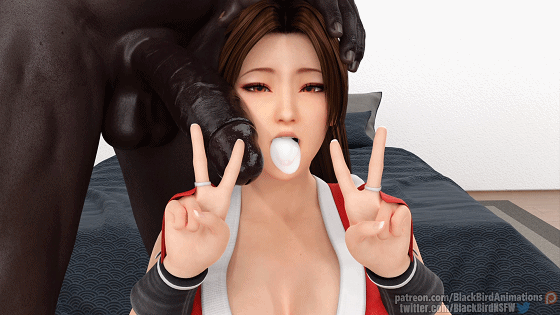 [3D/无修/CV] BlackBirdNSFW 6月新作:艾玛+不知火舞+扳机 性感御姐黑色巨根口爆颜射后入中出 [1.3G/UC]-1.gif
