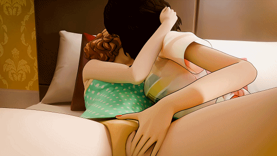 [3D/无修/CV] AmateurThrowaway 6月新作:夜一+碎蜂+新岛真+奥村春 性感御姐激情双飞 [508M/UC]-1.gif