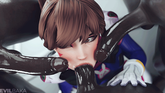 [3D/无修/CV] Evilbaka 1-6月新作:D.Va+雾子 性感御姐黑色巨根激情 [1.2G/UC]-4.gif