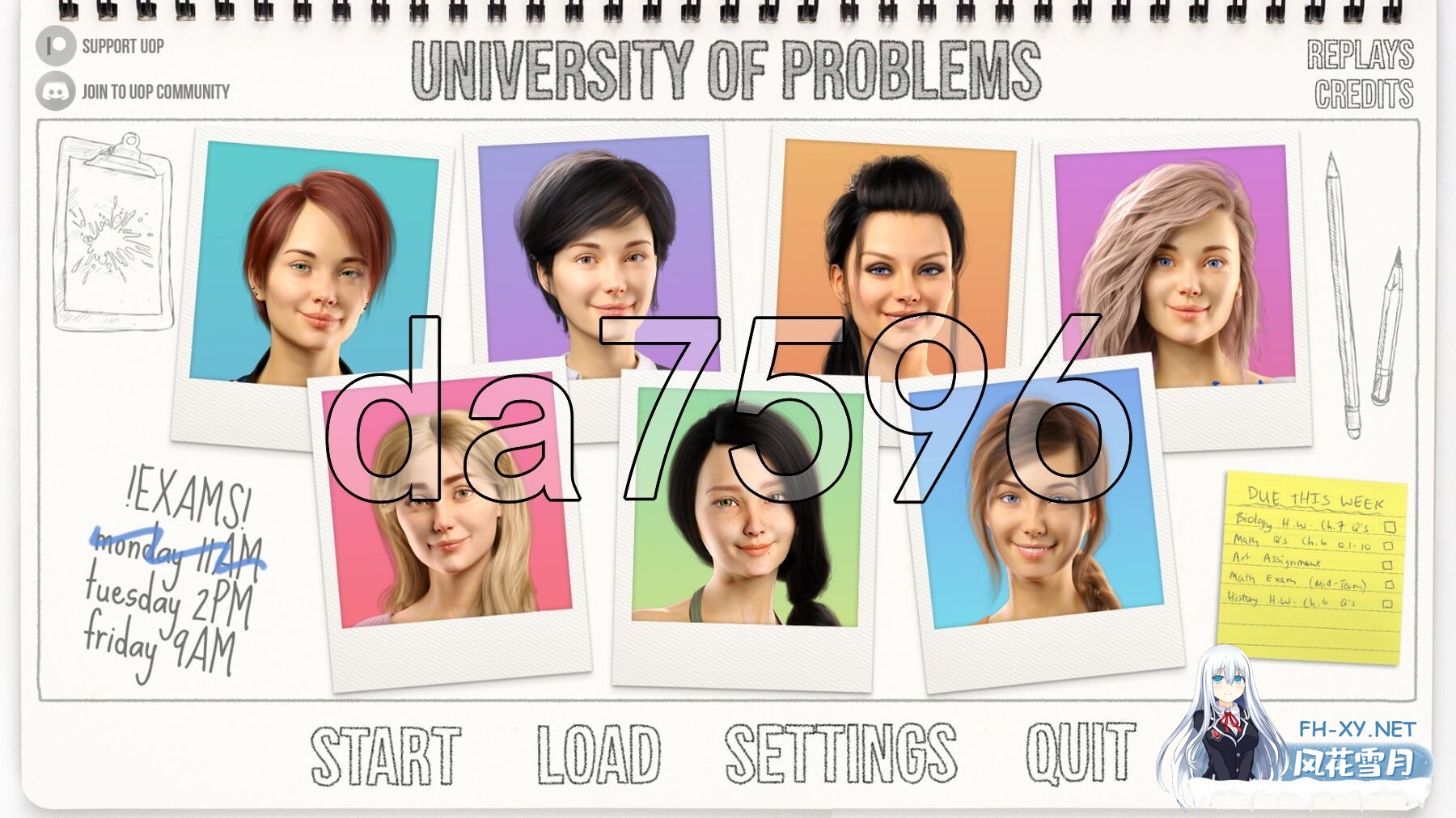 [欧美SLG/动态/更新] 问题大学 学院情缘 University of Problems v1.7.0 Extended PC+安卓 汉化版 [16.60G/百度]-1.jpg