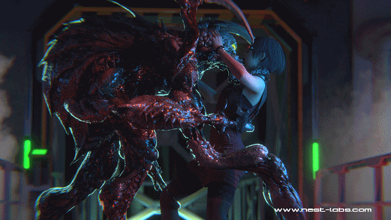 [3D/无修/CV] The Nest 6月新作:艾达王+克莱尔 异种侵犯中出 [600M/UC]-1.gif