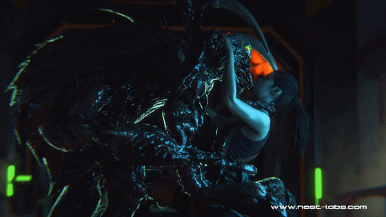[3D/无修/CV] The Nest 6月新作:艾达王+克莱尔 异种侵犯中出 [600M/UC]-5.gif