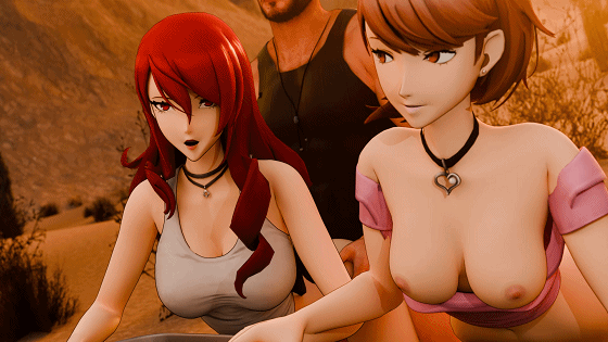 [3D/无修/CV] AmateurThrowaway 7月新作:Long Way Home 搭便车的费用就用身体偿还 性感姐妹花激情双飞 [296M/UC]-5.gif