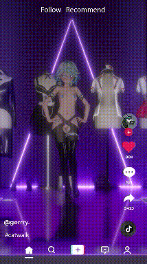 [MMD]抖音风T台走秀 1080p竖屏[201m]-1.gif