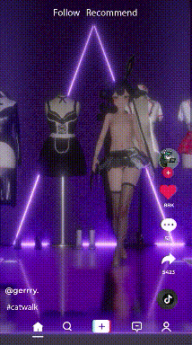 [MMD]抖音风T台走秀 1080p竖屏[201m]-2.gif