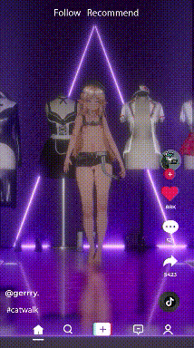 [MMD]抖音风T台走秀 1080p竖屏[201m]-4.gif