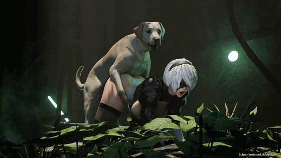 [3D/无修/CV] Bonkge 7月新作:2B+艾玛 性感御姐超巨根暴力猛冲内射溢出大量精液 [205M/UC]-4.gif