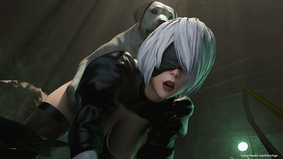 [3D/无修/CV] Bonkge 7月新作:2B+艾玛 性感御姐超巨根暴力猛冲内射溢出大量精液 [205M/UC]-5.gif
