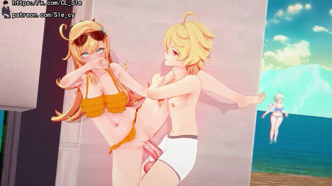 [MMD]Sle 8月4 爱可菲/芙宁娜 [157m]-1.gif