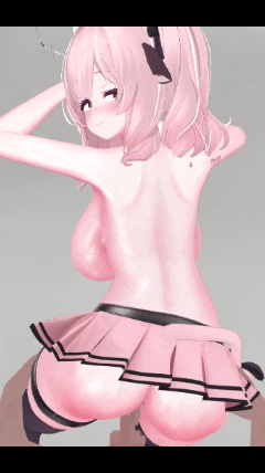 [3D动画] 春羽しか 7月20: VrChat 大馒头JK女仆和忍耐游戏 [1V] [500M/全CV]-2.gif