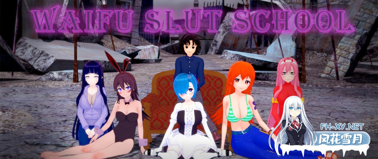 [SLG/汉化/沙盒/安卓] 荡妇老婆学校 v0.4.9 AI版 Waifu Slut School [3.43G]-1.jpg