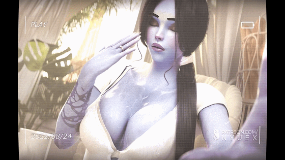 [3D/无修/NTR]NyueX 8月新作：Widowmaker Bride-to-be! 黑百合 [261.3MB]-2.gif