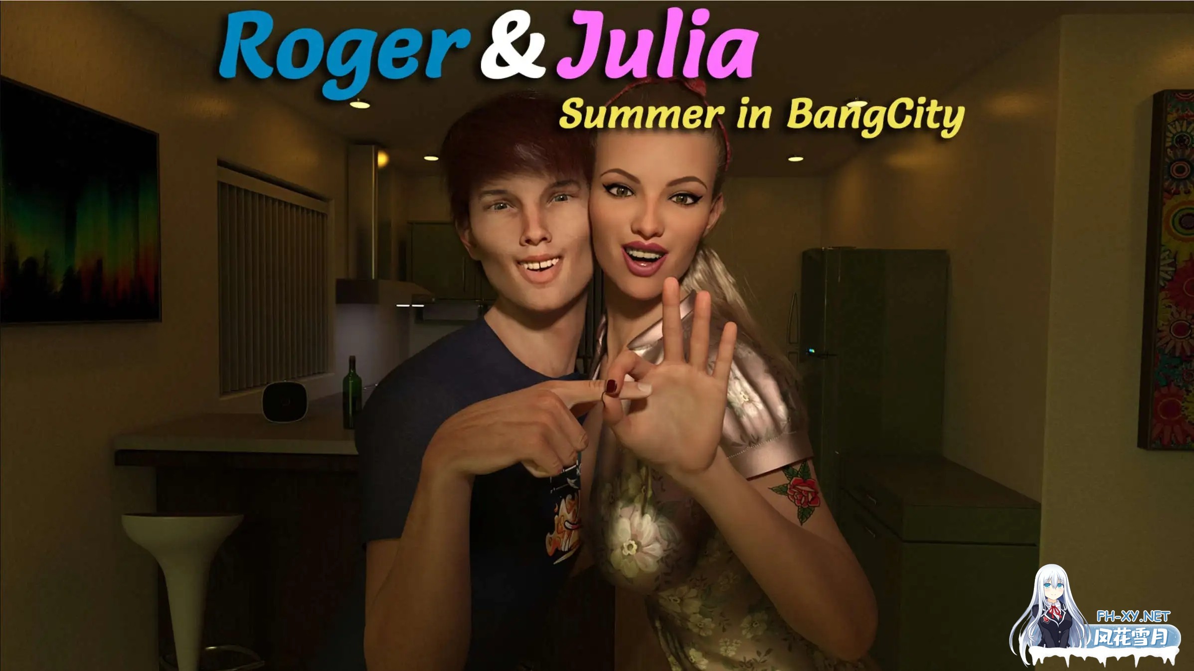 [SLG/汉化/动态/3D/更新]罗杰与茱莉亚：班格城之夏/Roger & Julia - Summer in BangCity[Ver0.04][PC+安卓/2.01G]-2.jpg
