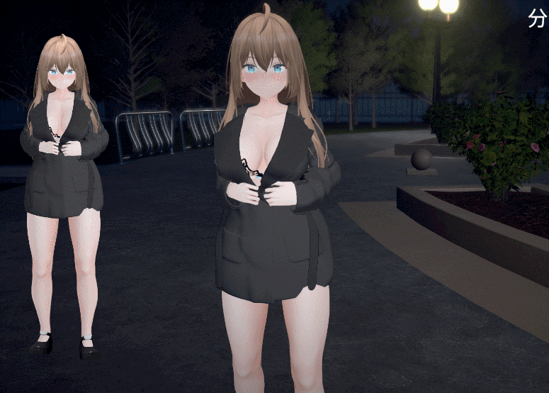 PC[3D动态沙盒恶堕]户外露出少女莉娜 野外露出少女レナちゃん 官中+内置全解锁[1.86G]-1.gif