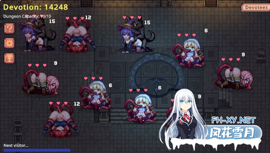 PC[像素触手异种奸SLG]地牢誓约 Dungeon Devotion v1.4 官中动态步兵[240M]            关于此游戏 简短的点击游戏。收集忠诚的信徒。 通过许多硬核的侍...-8.png