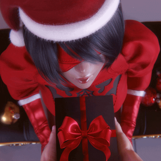 [3D/无修/CV]Pantsushi 12月新作：2B Gets her Xmas Gift [167.6MB]-4.gif