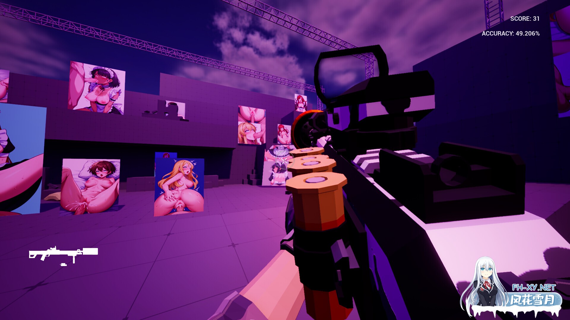 [FPS/STEAM官中/步兵/巨乳/部分AI作画]瞄准训练器/Gooning Aim Trainer[PC/1.10G]-4.jpg