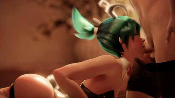 Ent_Duke 1月新作：Bunny Kiri 雾子 性感兔女郎娴熟口技深喉口爆-4.gif