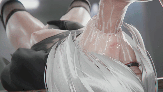 Idemi 1月新作：格蕾丝·南+2B 性感女神极限深喉口爆[3D/无修/CV]-1.gif