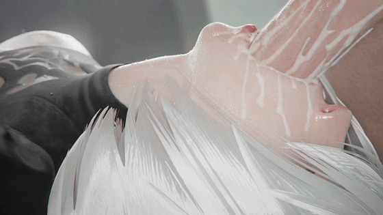 Idemi 1月新作：格蕾丝·南+2B 性感女神极限深喉口爆[3D/无修/CV]-2.gif