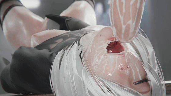 Idemi 1月新作：格蕾丝·南+2B 性感女神极限深喉口爆[3D/无修/CV]-3.gif