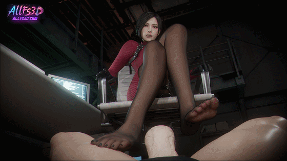 AllFs3D 3月新作：Ada Wongs FJ Debriefing 性感女神极品黑色美脚足交榨精-2.gif