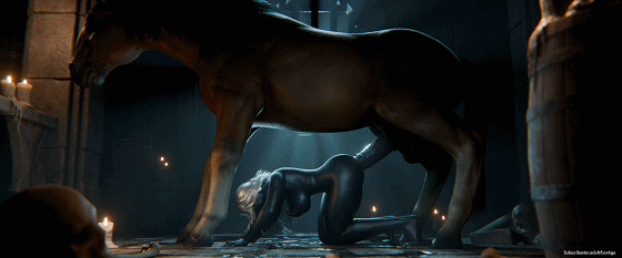 Bonkge 3月新作：Recluse Lair 隐士 极品黑皮御姐超长马屌一步到胃激情爆肏-1.gif