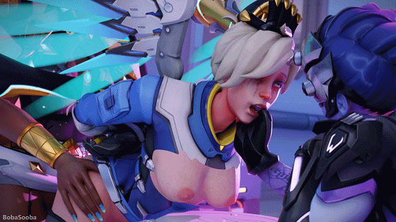 首页 视频动画 正文 BobaSooba 3月新作：天使+格温+艾达王+尤菲 [3D/无修/CV]-2.gif